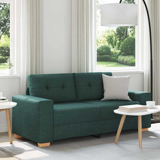 Dvousedák Tmavě Zelená 180 X 77 X 82 Cm Látka