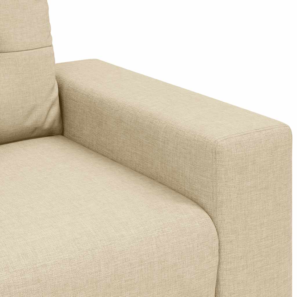 Dvousedák Krémový 180 X 77 X 82 Cm Látkový