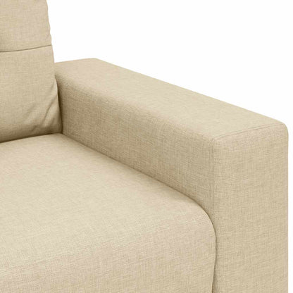 Dvousedák Krémový 180 X 77 X 82 Cm Látkový