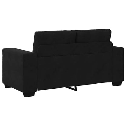 Loveseat Sofa Černý 120 Cm Samet