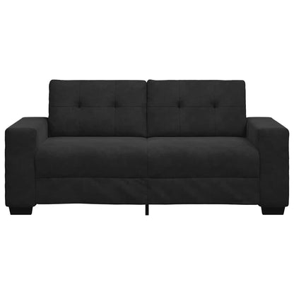 Loveseat Sofa Černý 140 Cm Samet