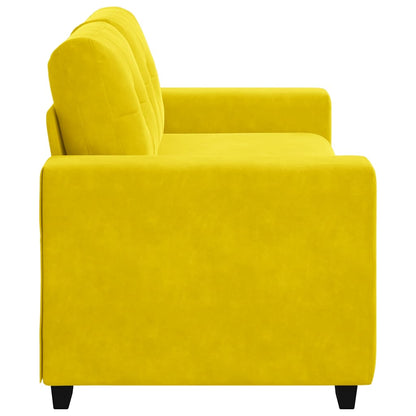 Dvousedák Žlutá 180 X 77 X 82 Cm Samet