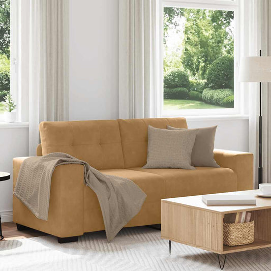 Dvousedák Hnědý 180 X 77 X 82 Cm Samet