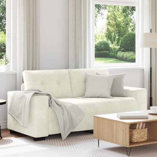 Dvousedák Krémový 180 X 77 X 82 Cm Samet