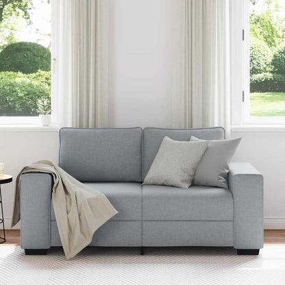Pohovka Pro 2 Osoby Světle Šedá 160X77X82 Cm Látka