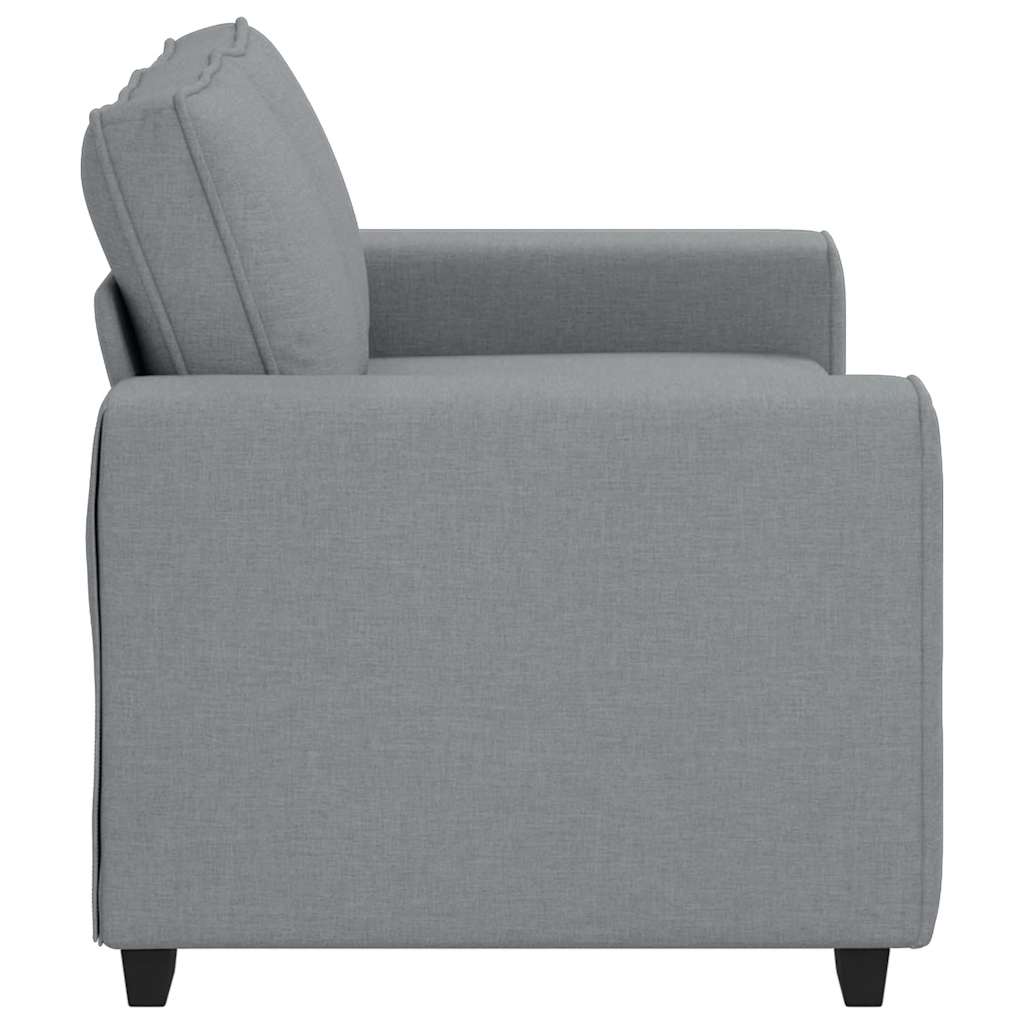 Pohovka Pro 2 Osoby Světle Šedá 160X77X82 Cm Látka