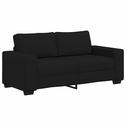 Pohovka Pro 2 Osoby Černá 180X77X82 Cm Látka