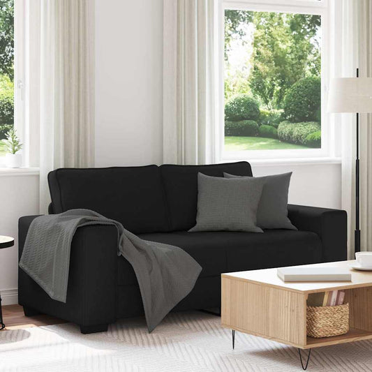 Pohovka Pro 2 Osoby Černá 180X77X82 Cm Látka