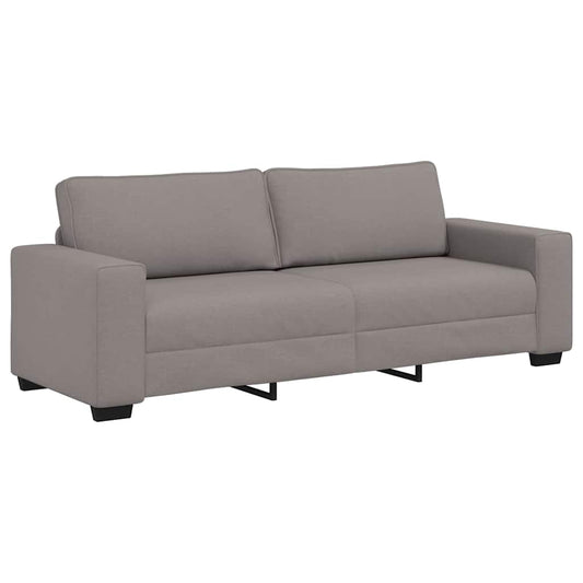 3Místná Pohovka Taupe 220 X 77 X 82 Cm Látka