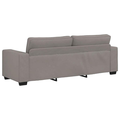 3Místná Pohovka Taupe 220 X 77 X 82 Cm Látka