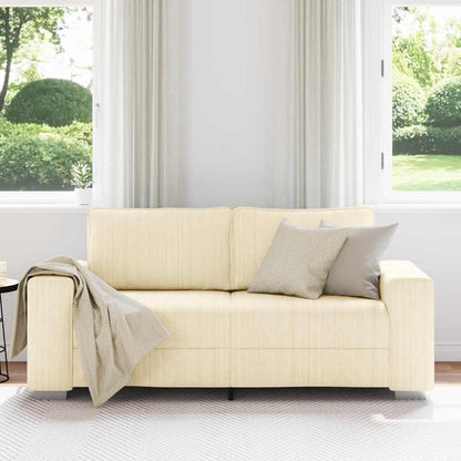 Dvousedák Krémový 180 X 77 X 82 Cm Manšestrová Látka