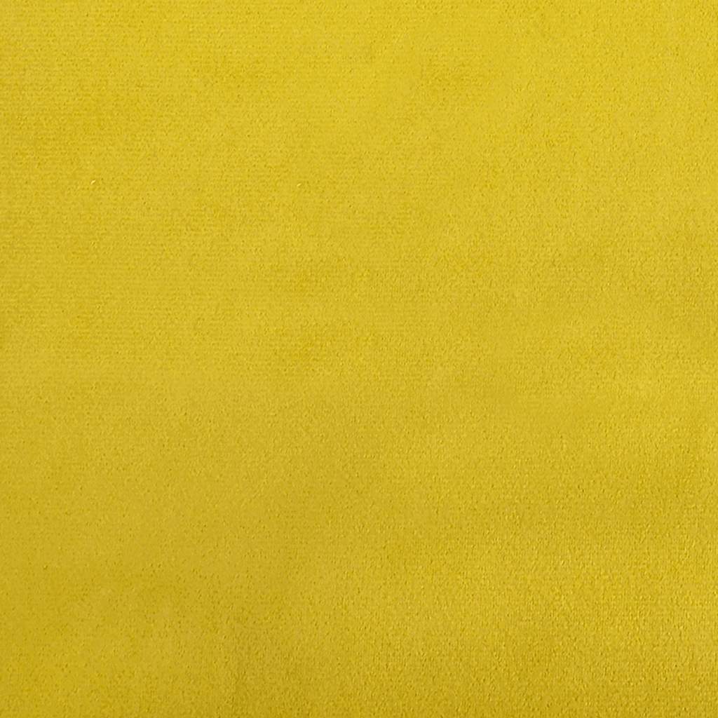 Rozkládací Křeslo Žluté 100 X 77 X 82 Cm Sametové