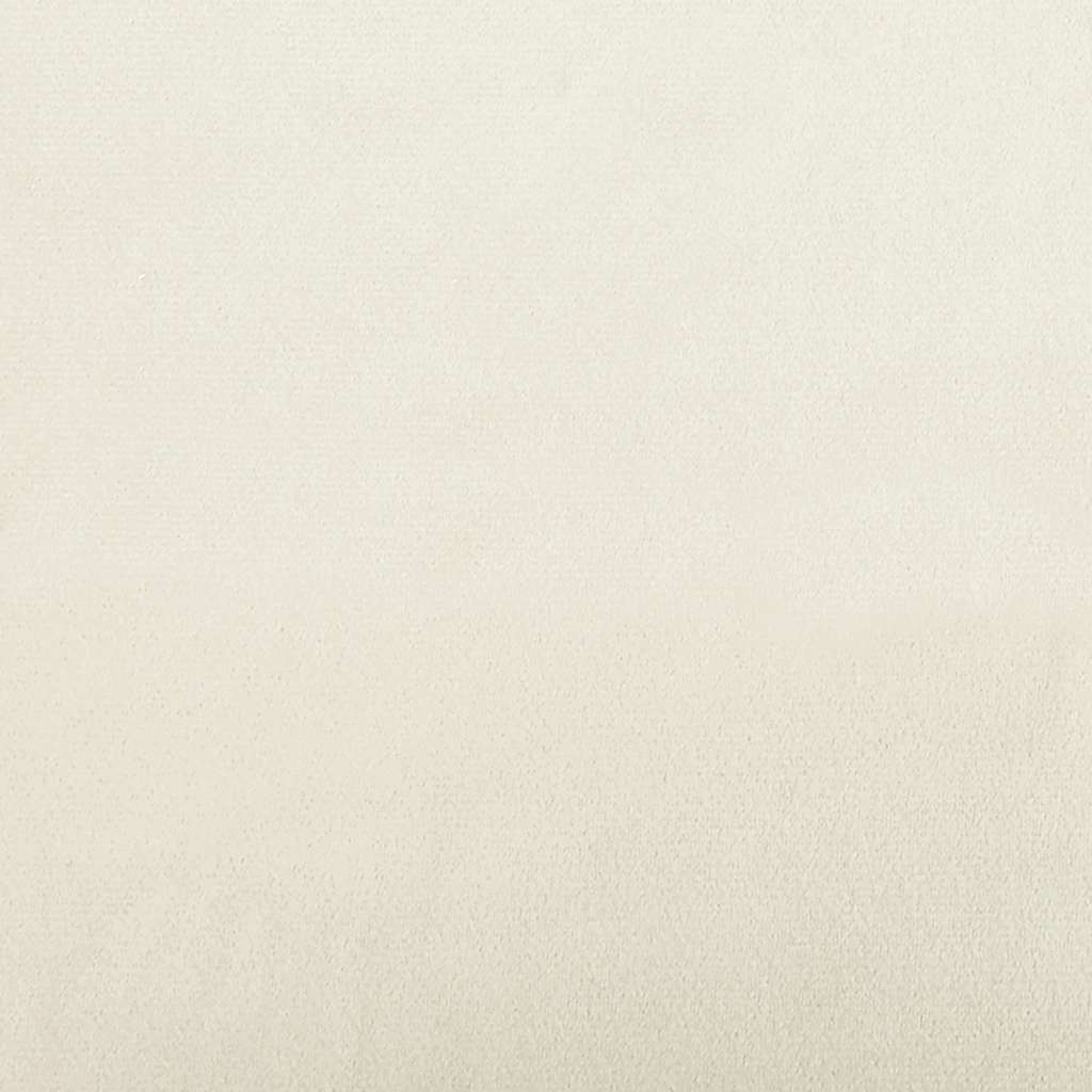 Rozkládací Křeslo Krémové 100 X 77 X 82 Cm Sametové