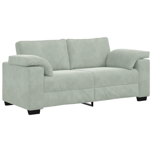 Loveseat Sofa Světle Šedá 180X77X82 Cm Samet