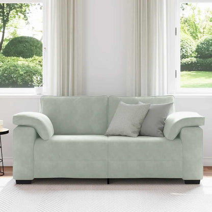 Loveseat Sofa Světle Šedá 180X77X82 Cm Samet