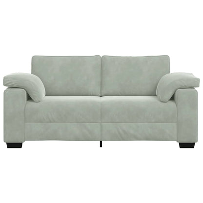 Loveseat Sofa Světle Šedá 180X77X82 Cm Samet