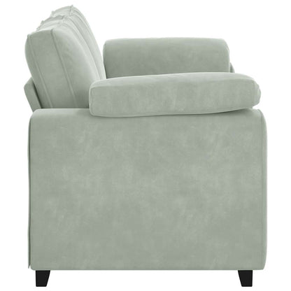 Loveseat Sofa Světle Šedá 180X77X82 Cm Samet