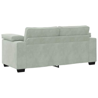 Loveseat Sofa Světle Šedá 180X77X82 Cm Samet