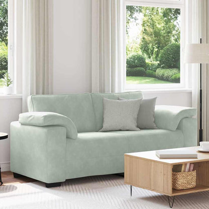 Loveseat Sofa Světle Šedá 180X77X82 Cm Samet