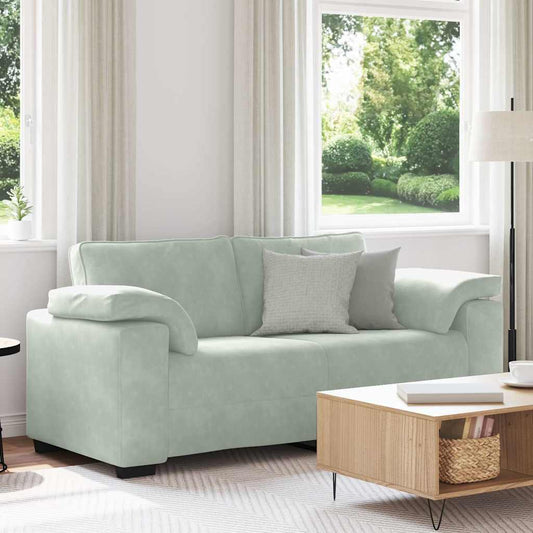 Loveseat Sofa Světle Šedá 180X77X82 Cm Samet