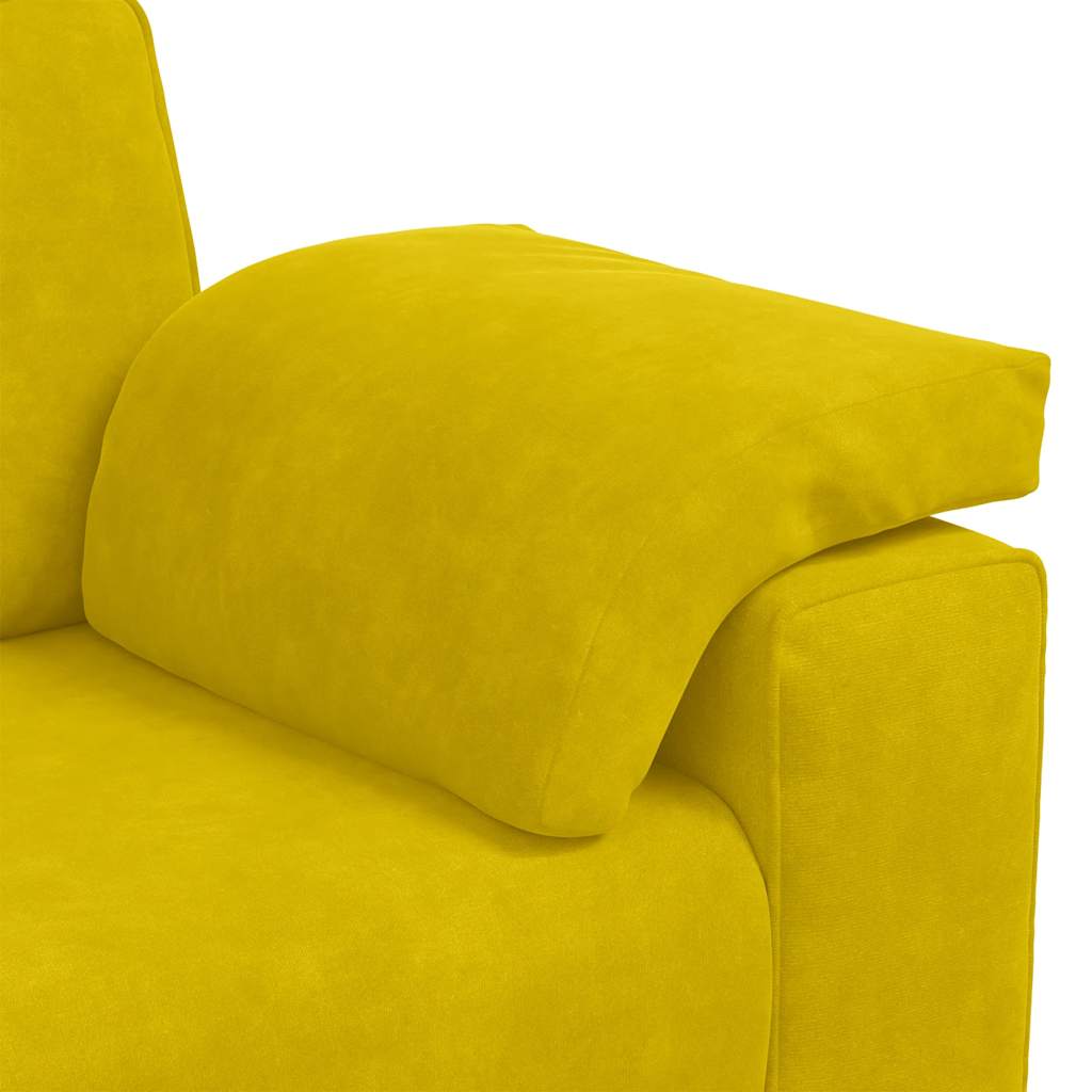 Dvousedák Žlutá 180 X 77 X 82 Cm Samet