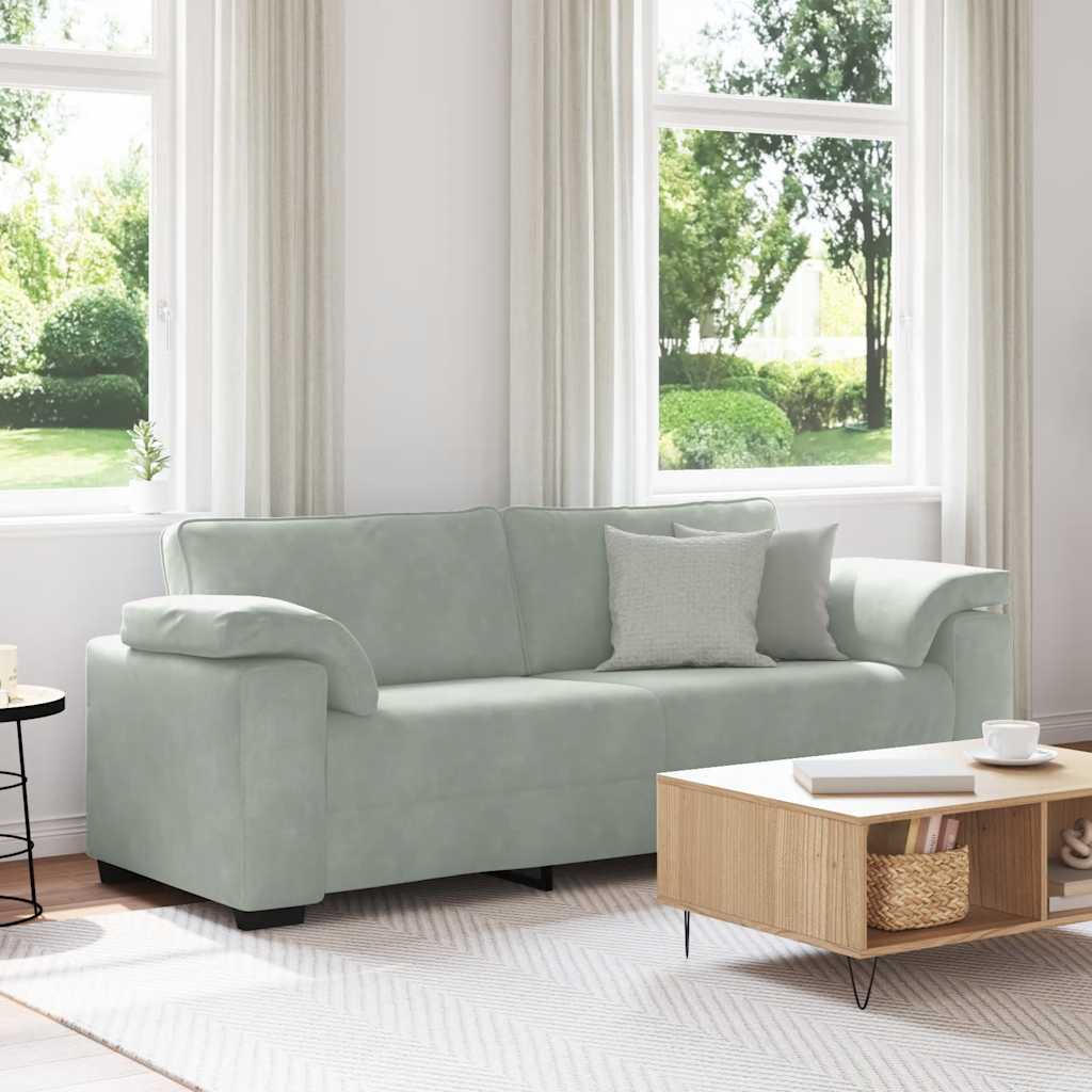 Loveseat Sofa Černý Samet