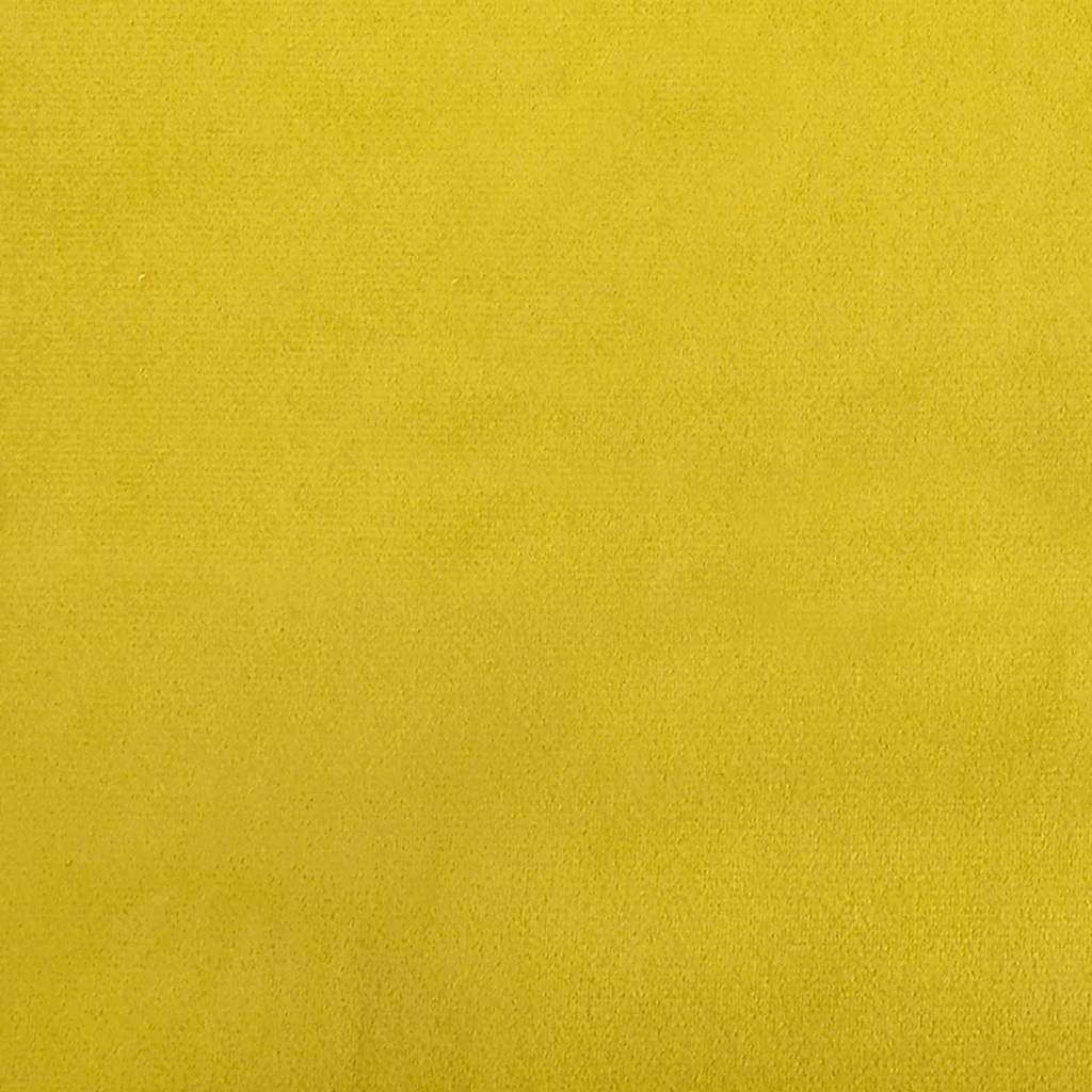 3Místná Pohovka Žlutá 220 X 77 X 82 Cm Sametová