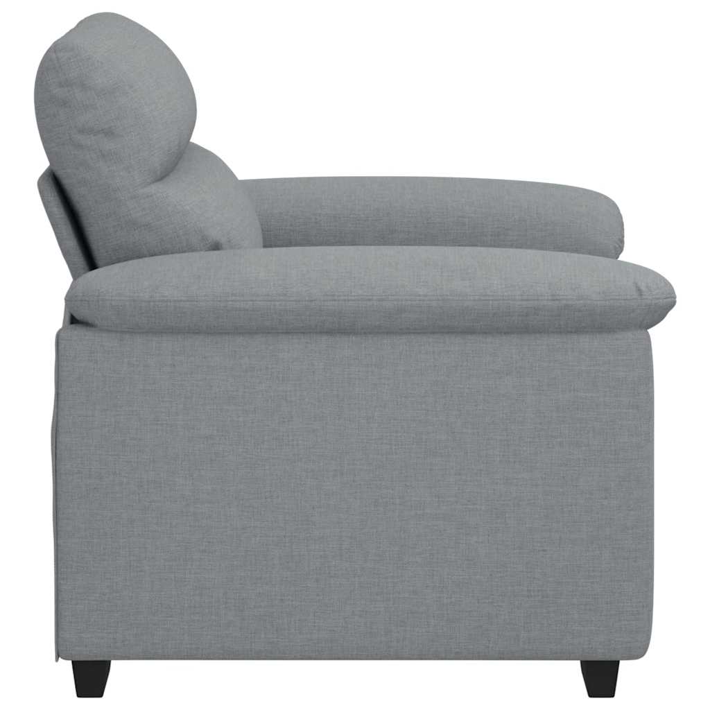 Rozkládací Křeslo Světle Šedá 100X81X84 Cm Textil