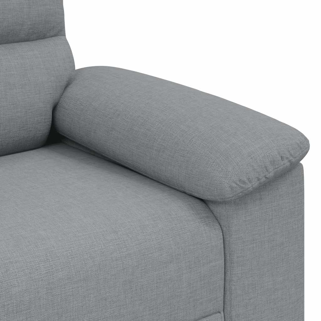 Rozkládací Křeslo Světle Šedá 100X81X84 Cm Textil