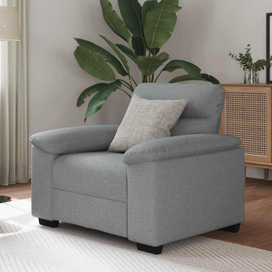 Rozkládací Křeslo Světle Šedá 100X81X84 Cm Textil