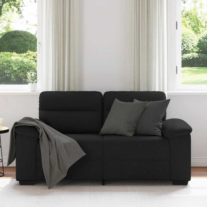 Pohovka Pro 2 Osoby Černá 160X81X84 Cm Látka
