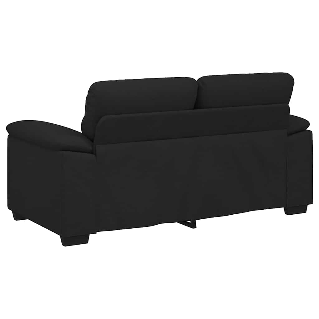 Pohovka Pro 2 Osoby Černá 160X81X84 Cm Látka