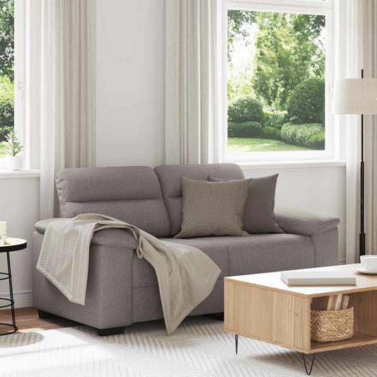 Dvoumístná Pohovka Taupe 160X81X84 Cm Látka