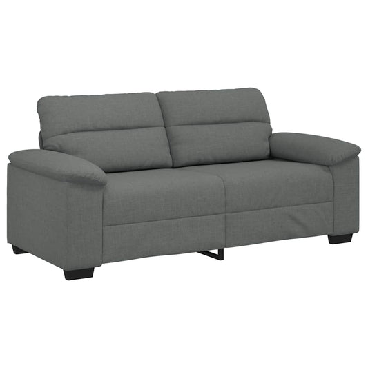 Pohovka Pro 2 Osoby Tmavě Šedá 180X81X84 Cm Látka