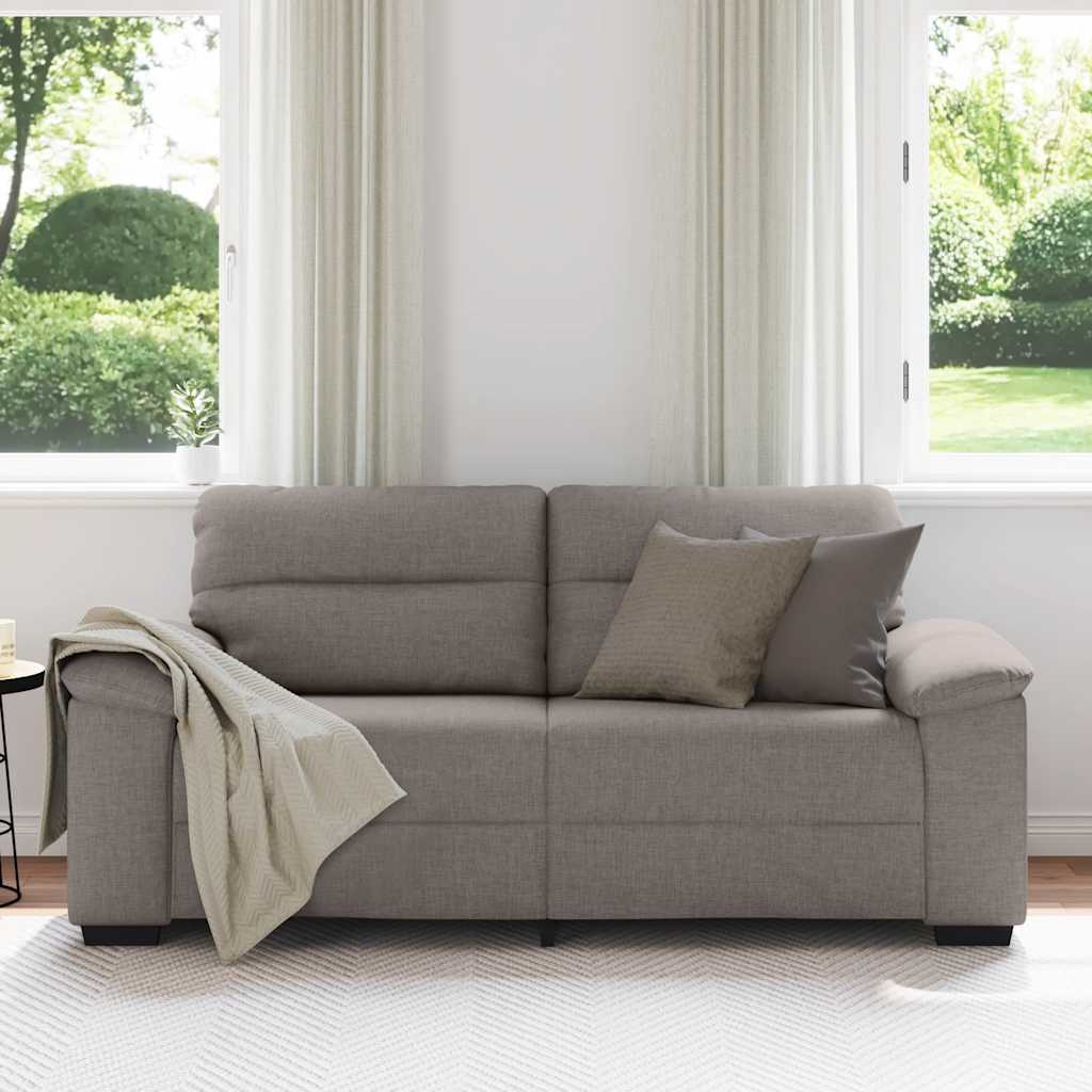 Dvoumístná Pohovka Taupe 180X81X84 Cm Látka