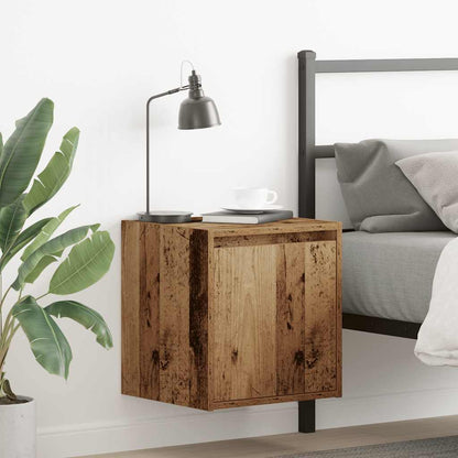 Nástěnný Noční Stolek Šedý Sonoma 38X34X40 Cm