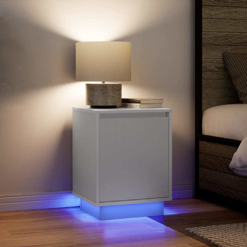 Noční Skříňka S Led Osvětlením Řemeslnický Dub 38X34X50 Cm