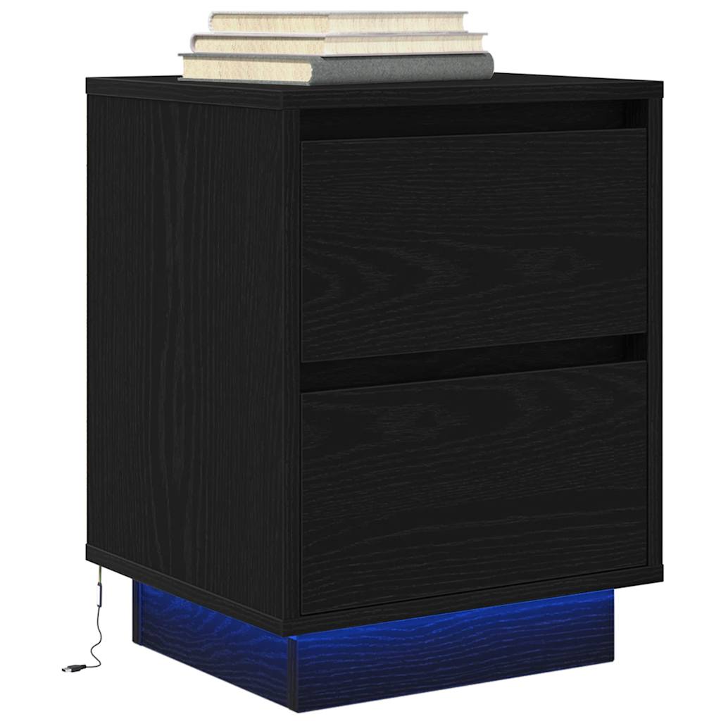 Noční Skříňka S Led Světly 38X34X