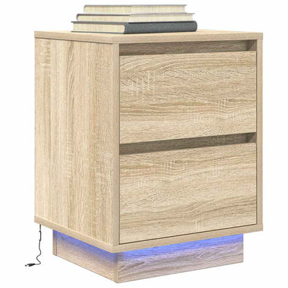 Noční Skříňka S Led Světly 38X34X