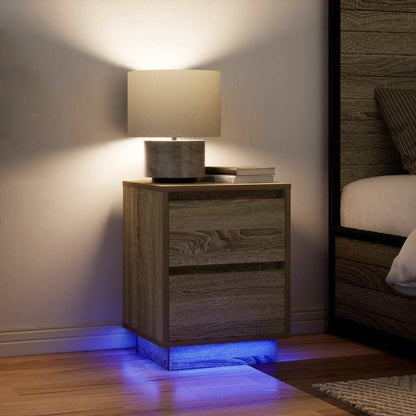 Noční Skříňka S Led Světly 38X34X