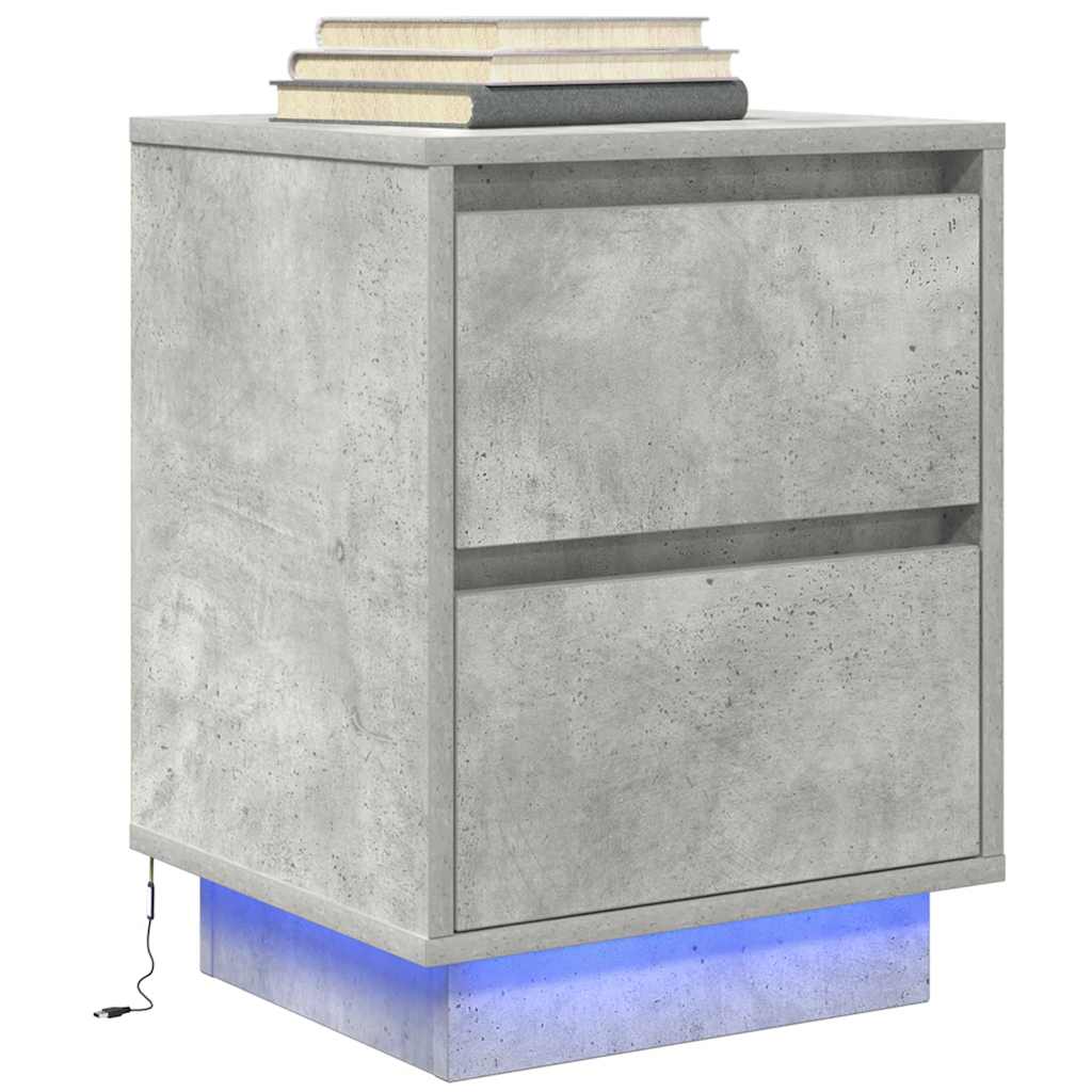 Noční Skříňka S Led Světly 38X34X