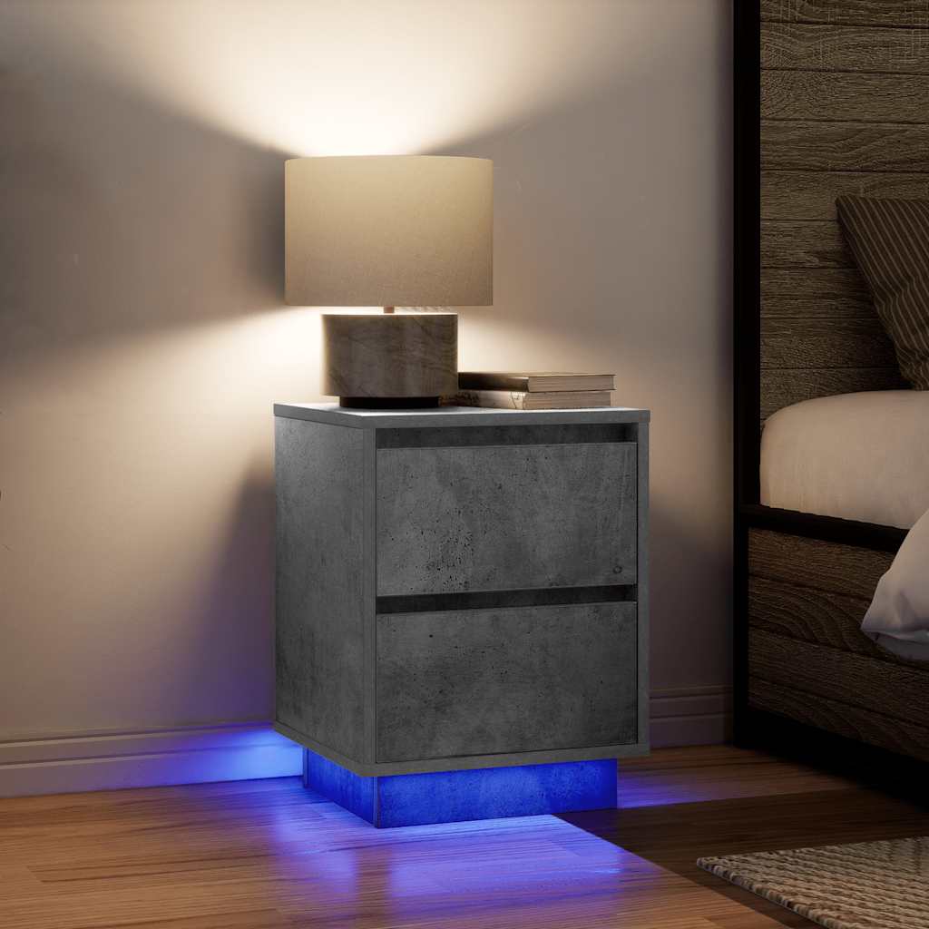 Noční Skříňka S Led Světly 38X34X
