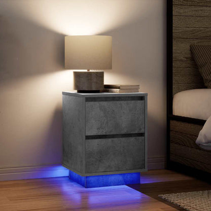 Noční Skříňka S Led Světly 38X34X