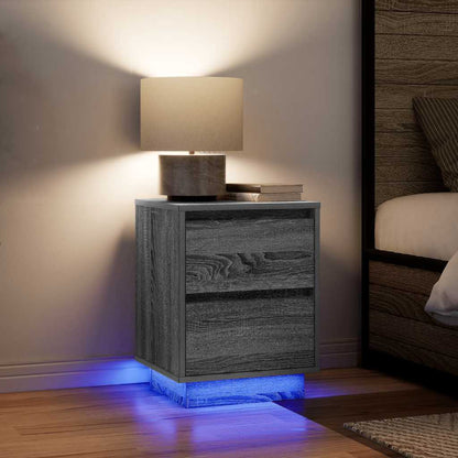 Noční Skříňka S Led Světly 38X34X