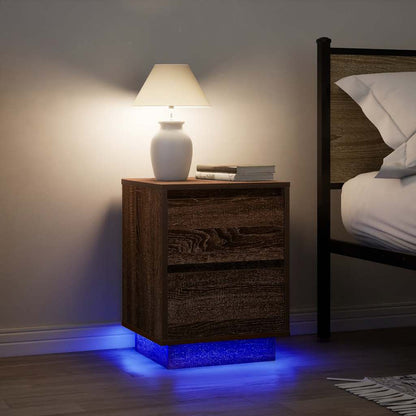 Noční Skříňka S Led Světly 38X34X