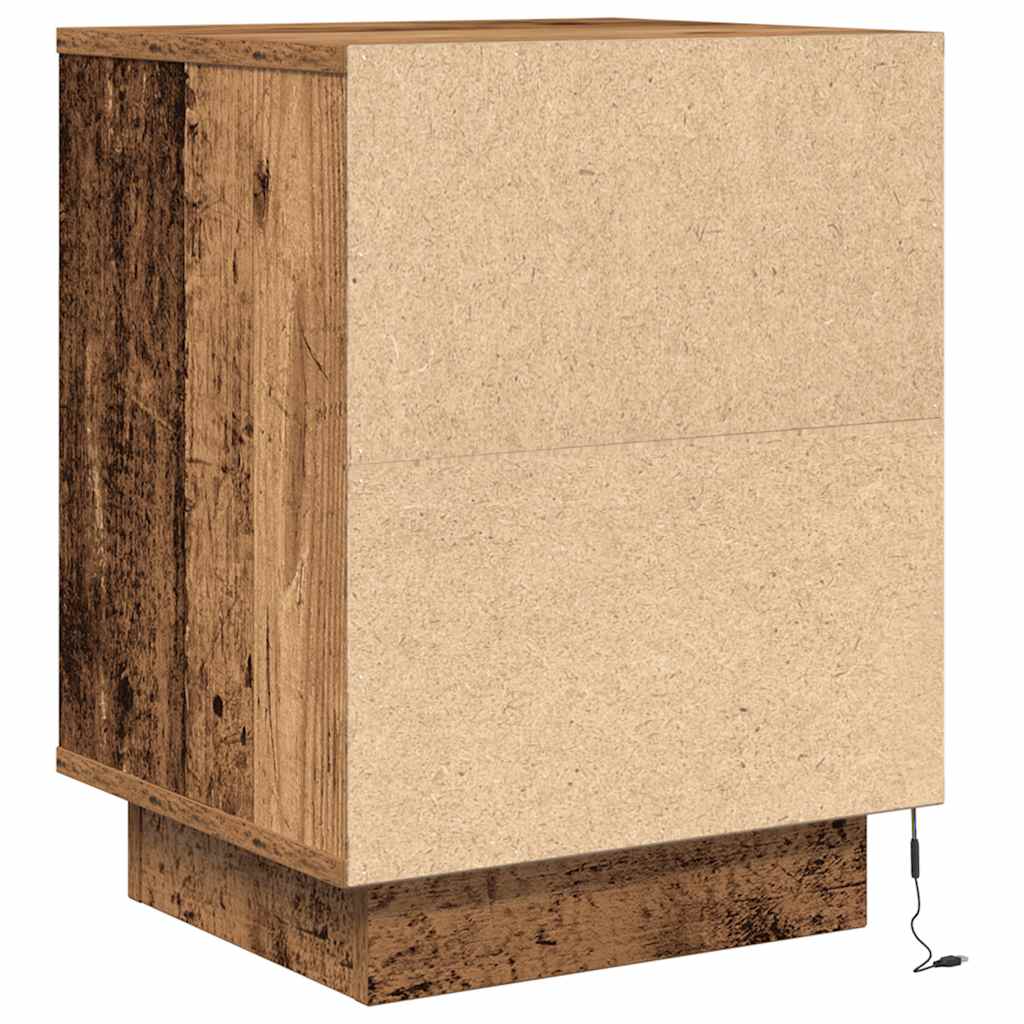 Noční Skříňka S Led Světly 38X34X