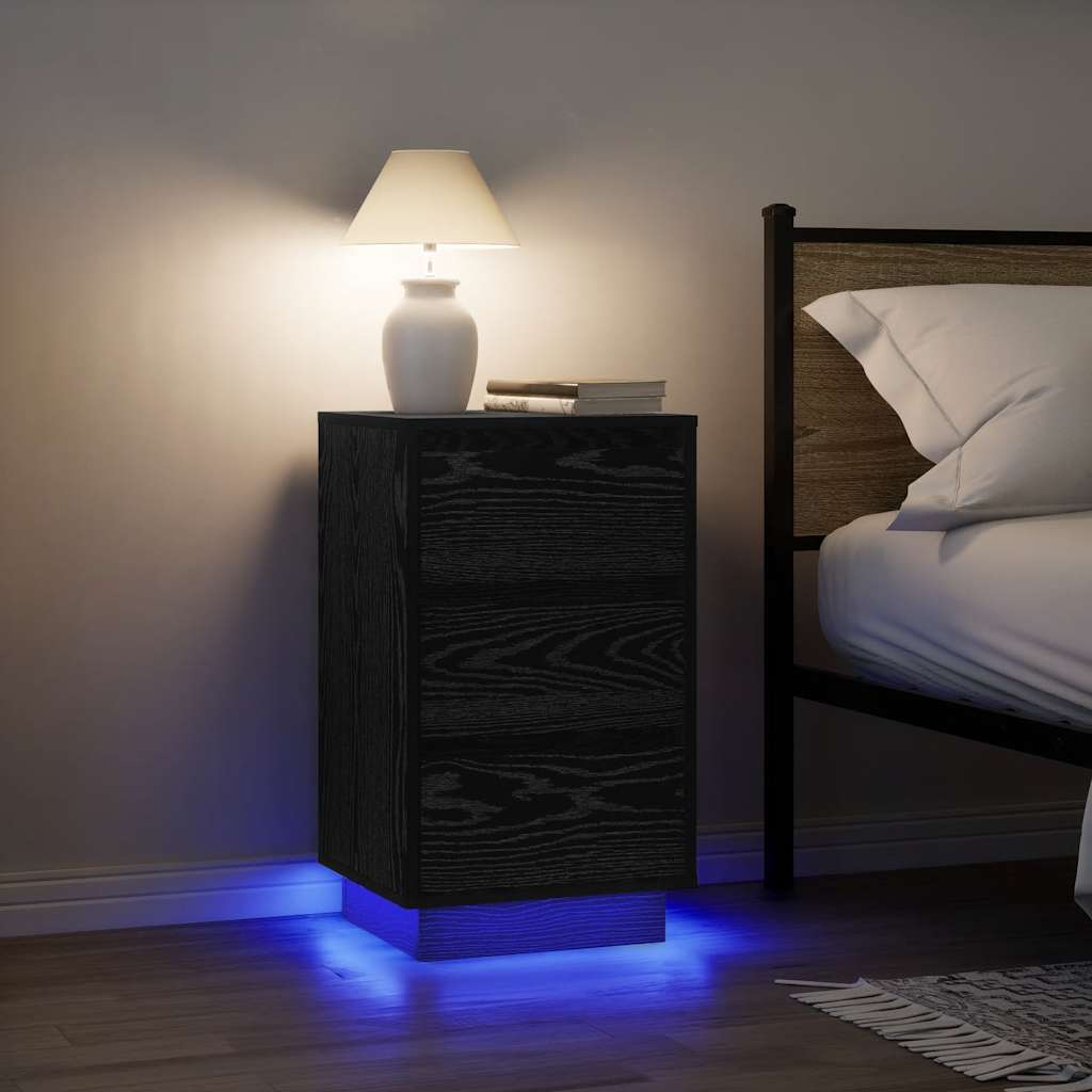 Noční Skříňka S Led Světly 38X34X
