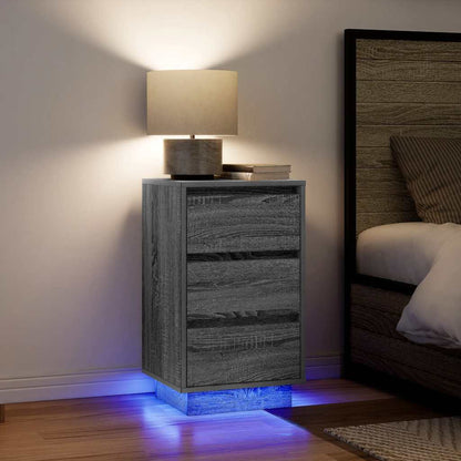 Noční Skříňka S Led Světly 38X34X