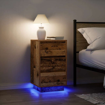 Noční Skříňka S Led Světly 38X34X