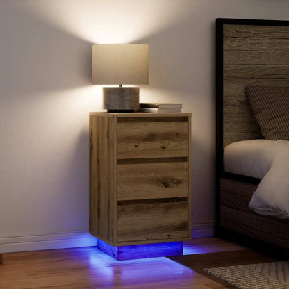 Noční Skříňka S Led Světly 38X34X